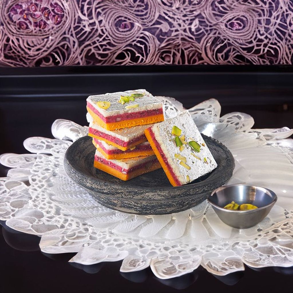 Gulkand Barfi - Traditional Indian Sweet with Rose Petal Preserve