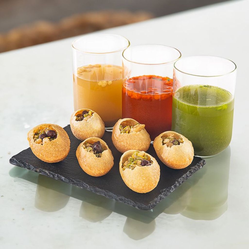 Pani Puri ( 3 Varieties Pani )  1 Portion