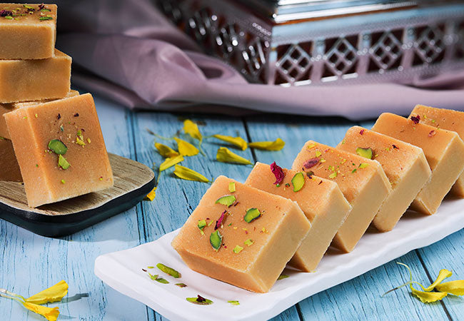 a close-up look at free samples of indian sweets